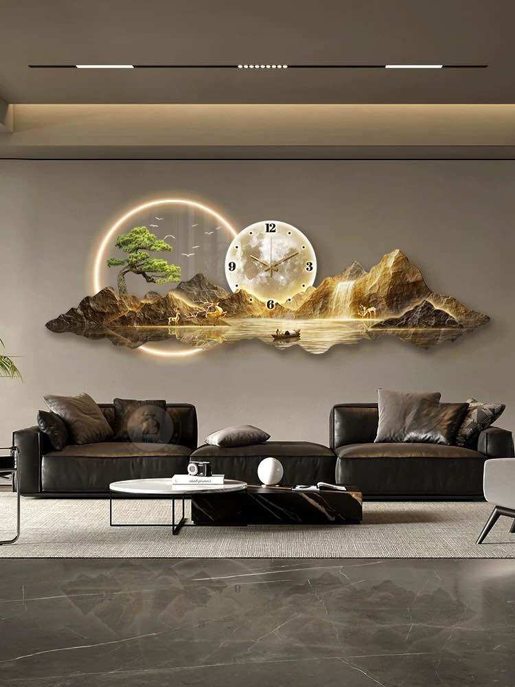 Tranh treo tường điện led, tranh 3d, tranh sơn thuỷ hữu tình