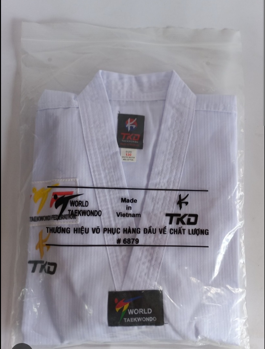 Võ phục 3 sọc Taekwondo phong trào