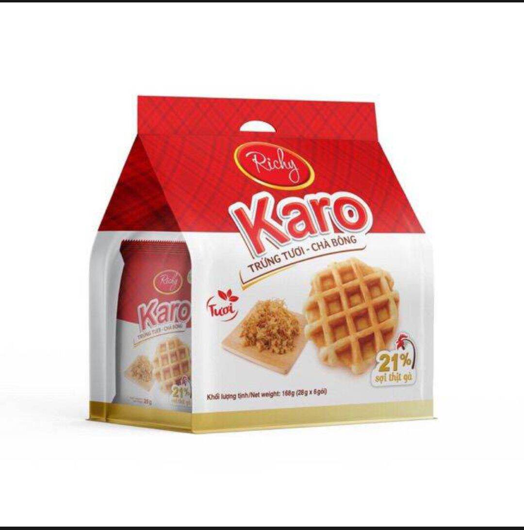 Bánh karo trứng tươi chà bông-6 cái