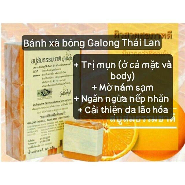 (Lốc 12 Soap) Xà Phòng CAM NGHỆ Thái Lan