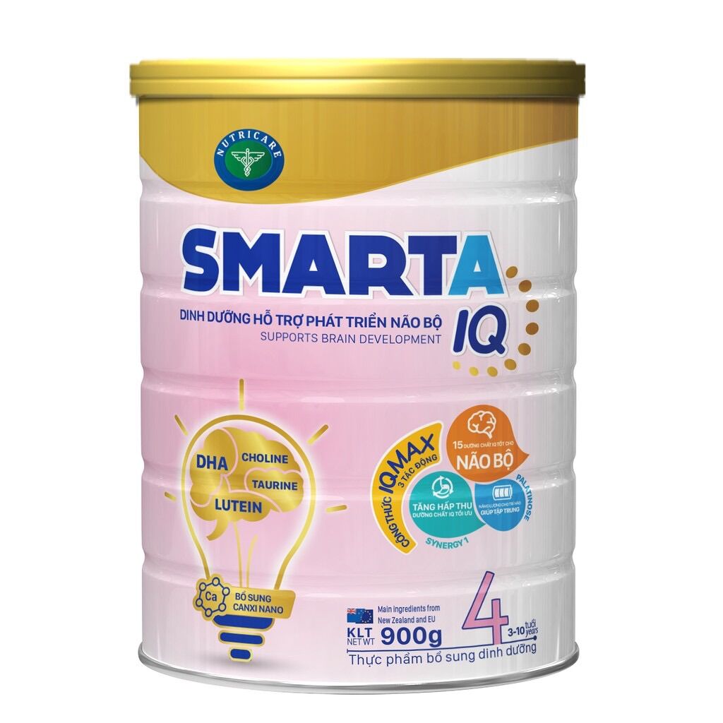 Sữa bột Nutricare SmartA IQ 4 - dinh dưỡng hỗ trợ phát triển não bộ