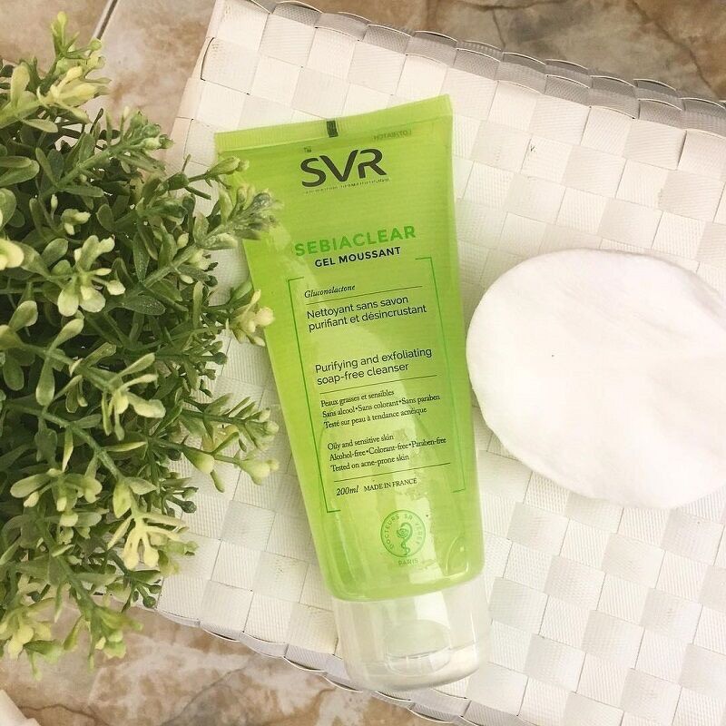 SVR Gel rửa mặt dành cho da dầu Sebiaclear Moussant 55ml