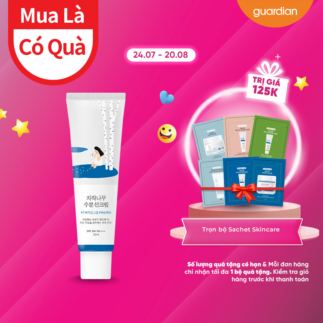 Kem chống nắng round lab birch juice moisturizing sunscreen spf50+ pa++++ 50ml