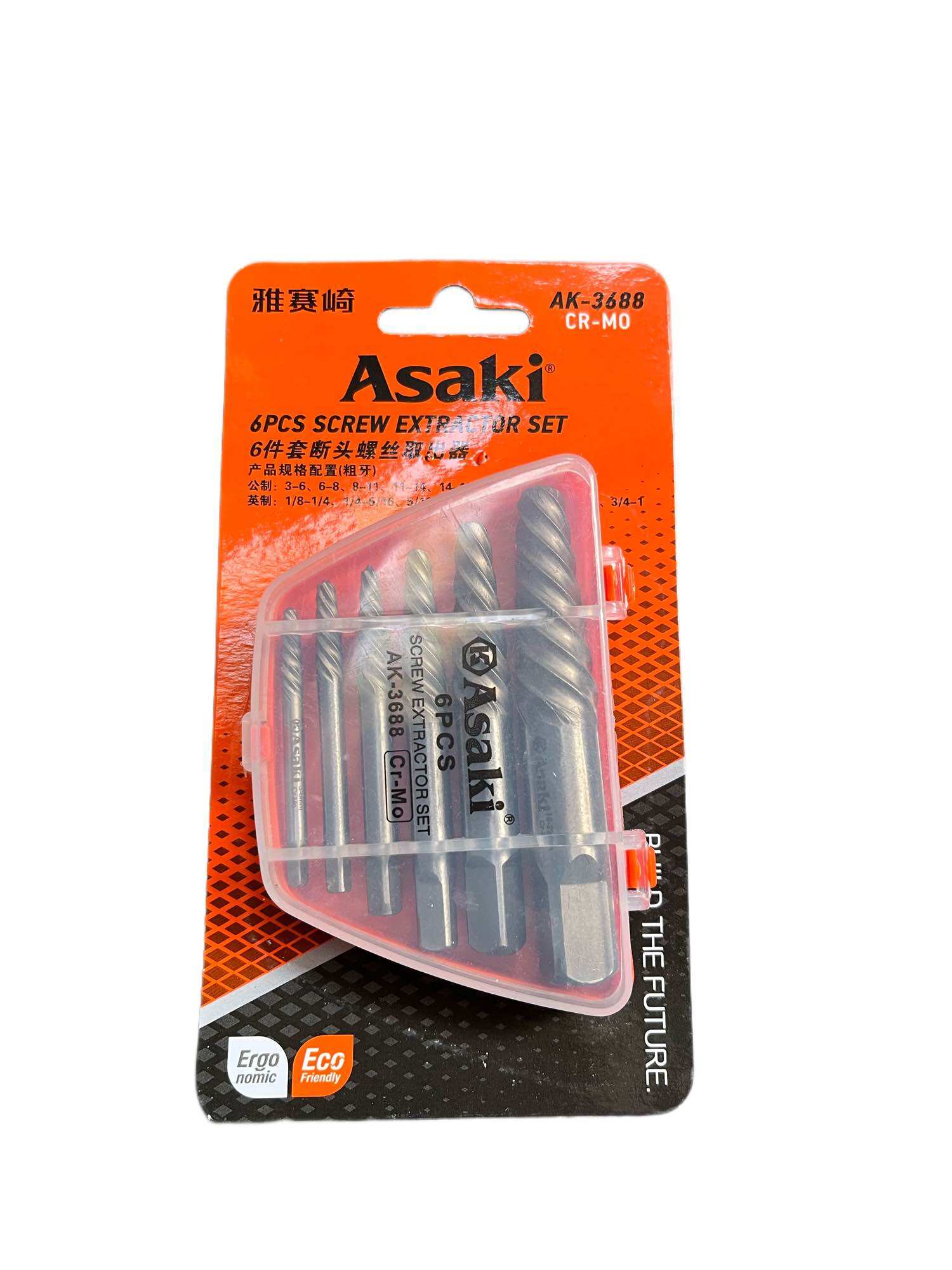 Bộ 6 vít vặn ốc gãy ASAKi 3688