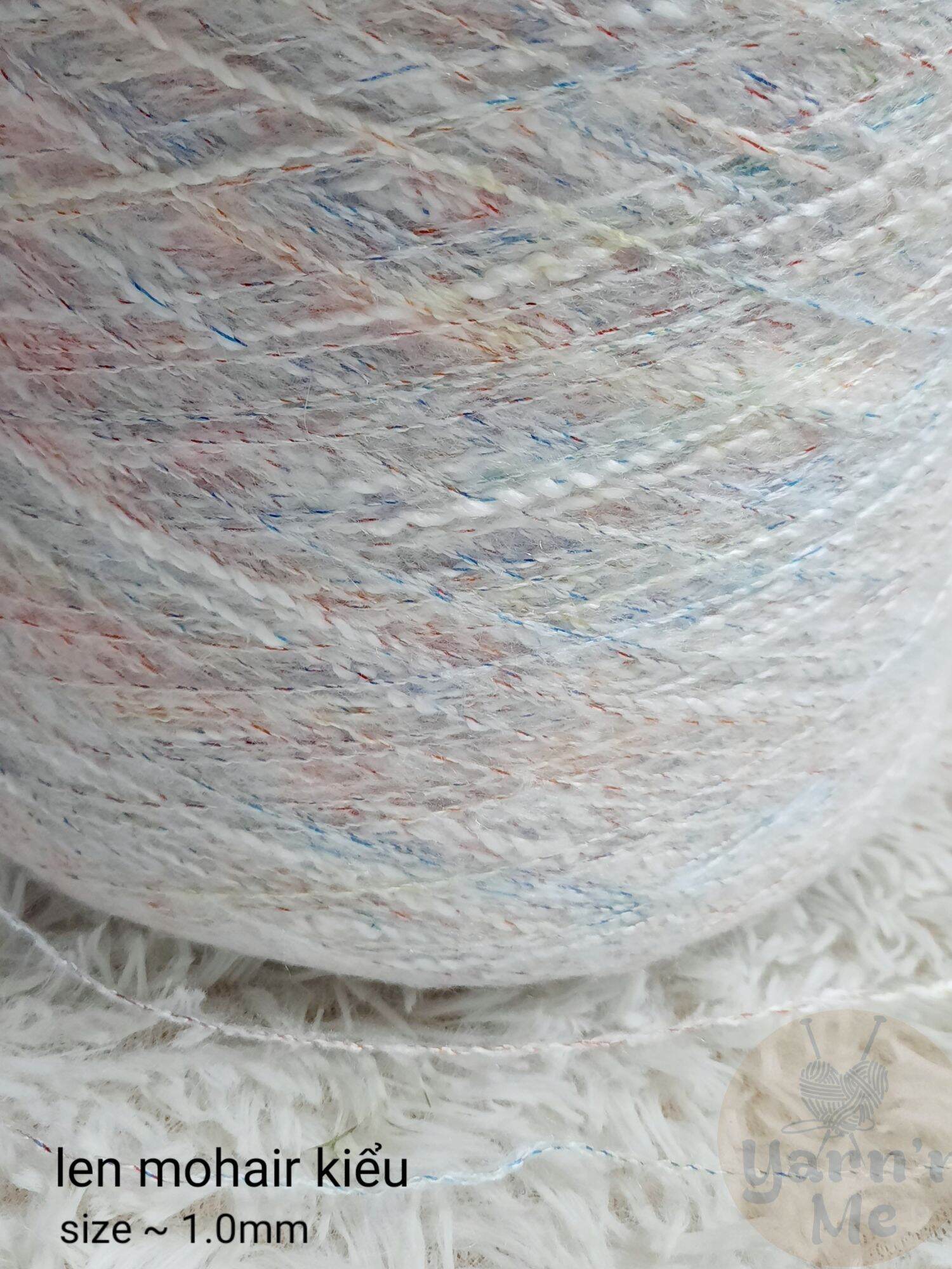 Cuộn 100gr Len mohair kiểu loang pastel