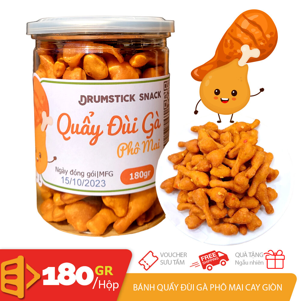 Hộp 180gr bánh quẩy đùi gà phô mai bơ sữa giòn giòn