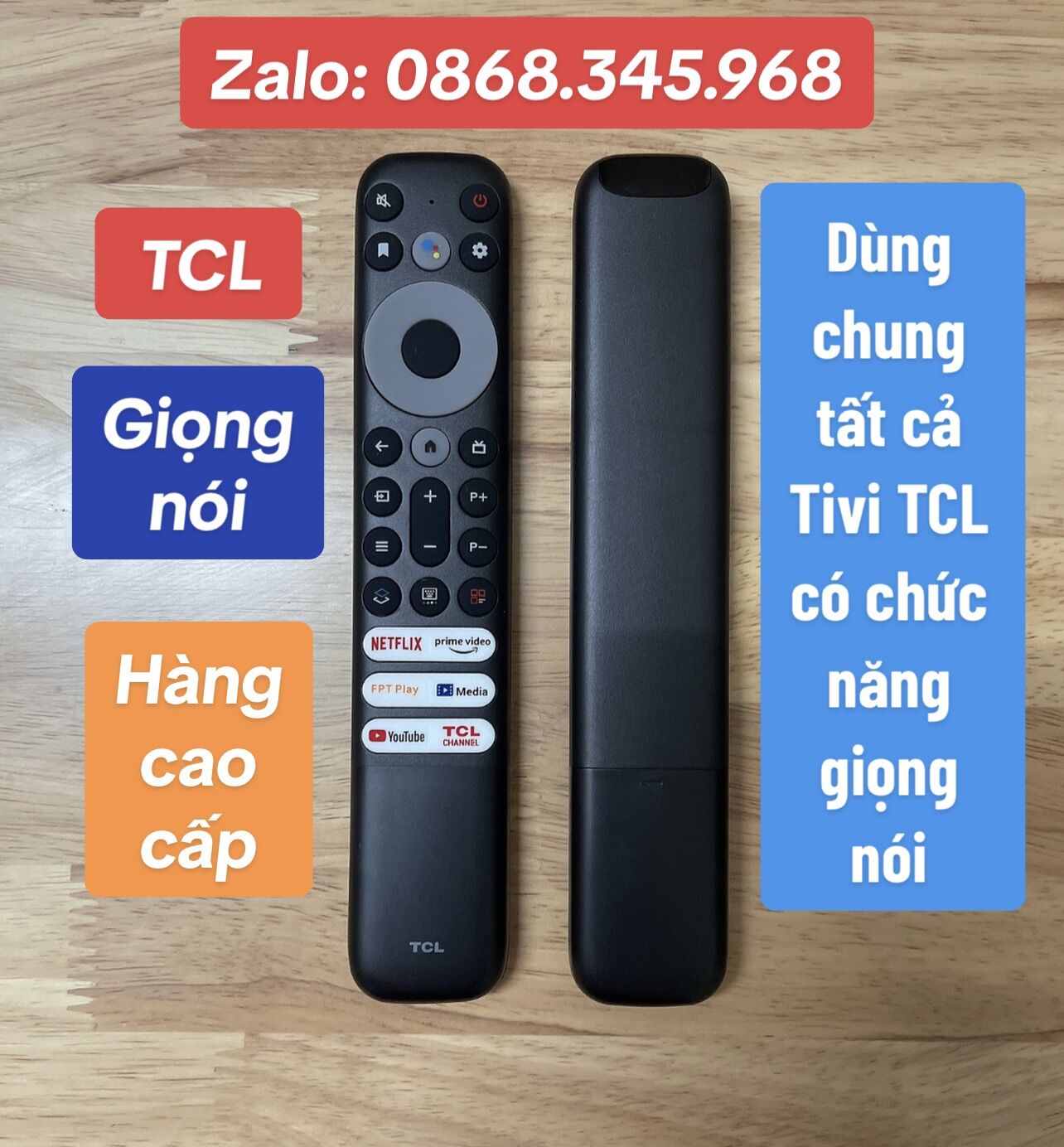 Điều khiển Tivi TCL giọng nói