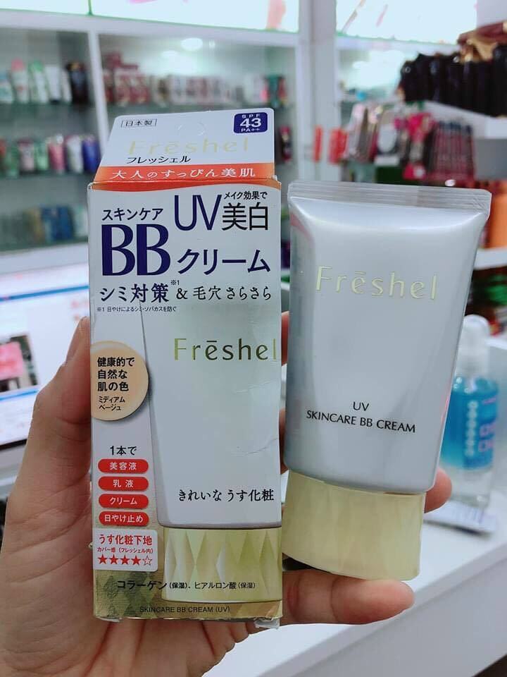 Kem trang điểm chống nắng BB Cream Kanebo Freshel UV SPF 43 PA++