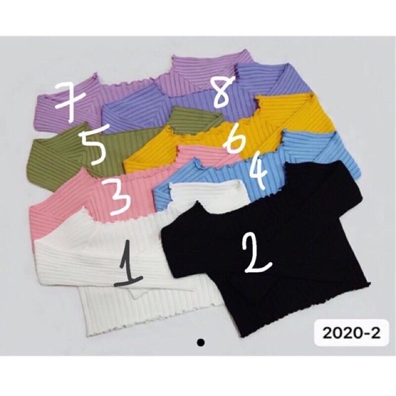 💥Áo len mongtoghi croptop dài tay trễ vai