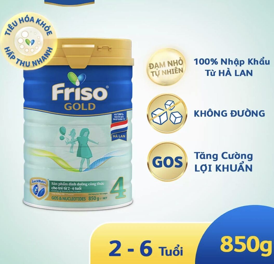 Sữa bột Friso Gold 4 850g