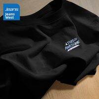 Jeanswest | Áo Thun Nữ Form Rộng 100% Cotton Trắng Thiết Kế Cổ Điển Dành Cho Sinh Viên Bộ Sưu Tập Xuân 2026 Áo Phông Thoải Mái Dáng Thường Ngày