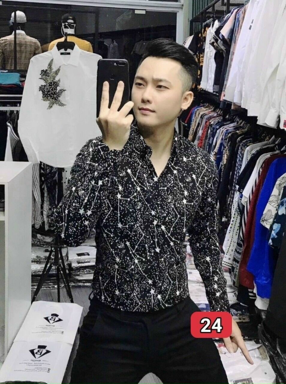 Áo sơ mi nam nhiều mẫu hot nhất