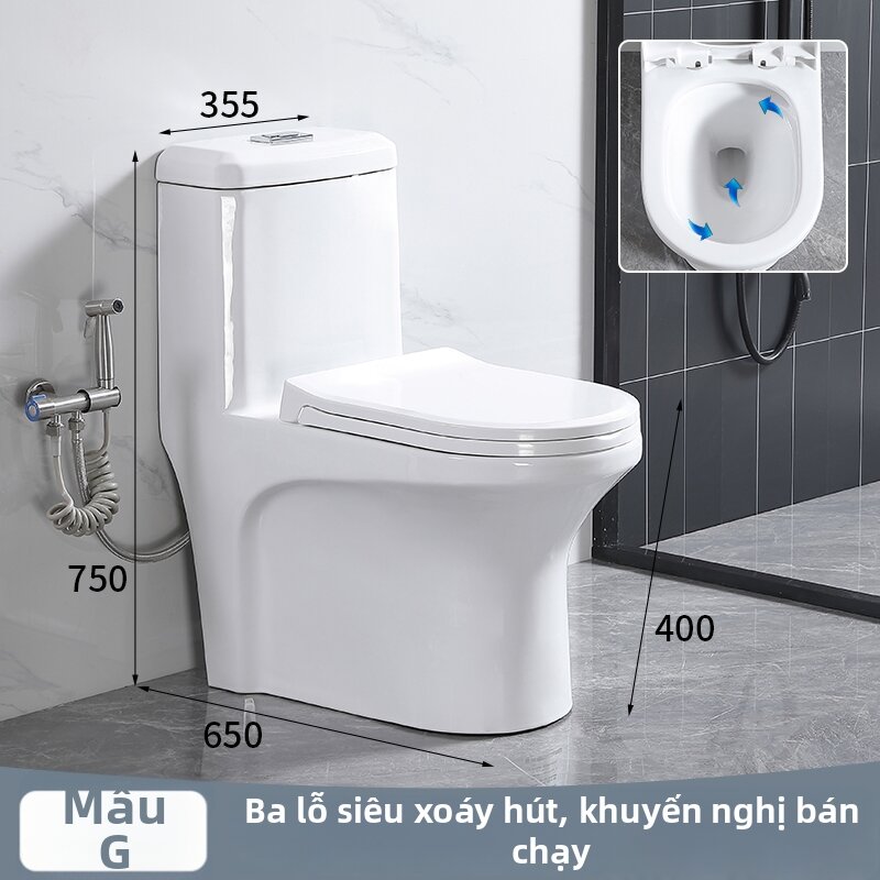 Siphonic Anti-Splash Toilet Large Pipe - 7