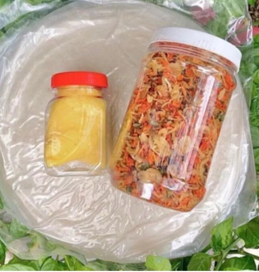 Combo 300g bánh trang phoi sương, 200g hành phi tep, tặng 100g bơ siêu ngon