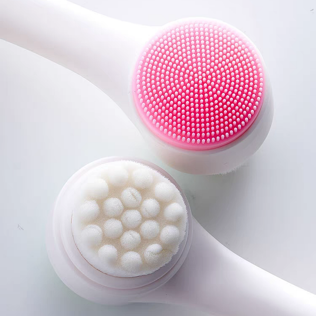 Cọ Rửa Mặt Massage Hai Đầu Hàn Quốc