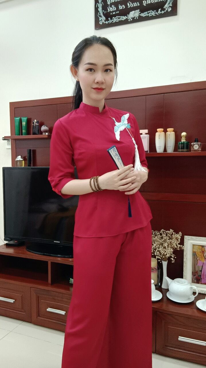 ĐỒ LAM ĐI CHÙA MẪU NỮ THÊU HẠT VẢI LỤA LOẠI 1
