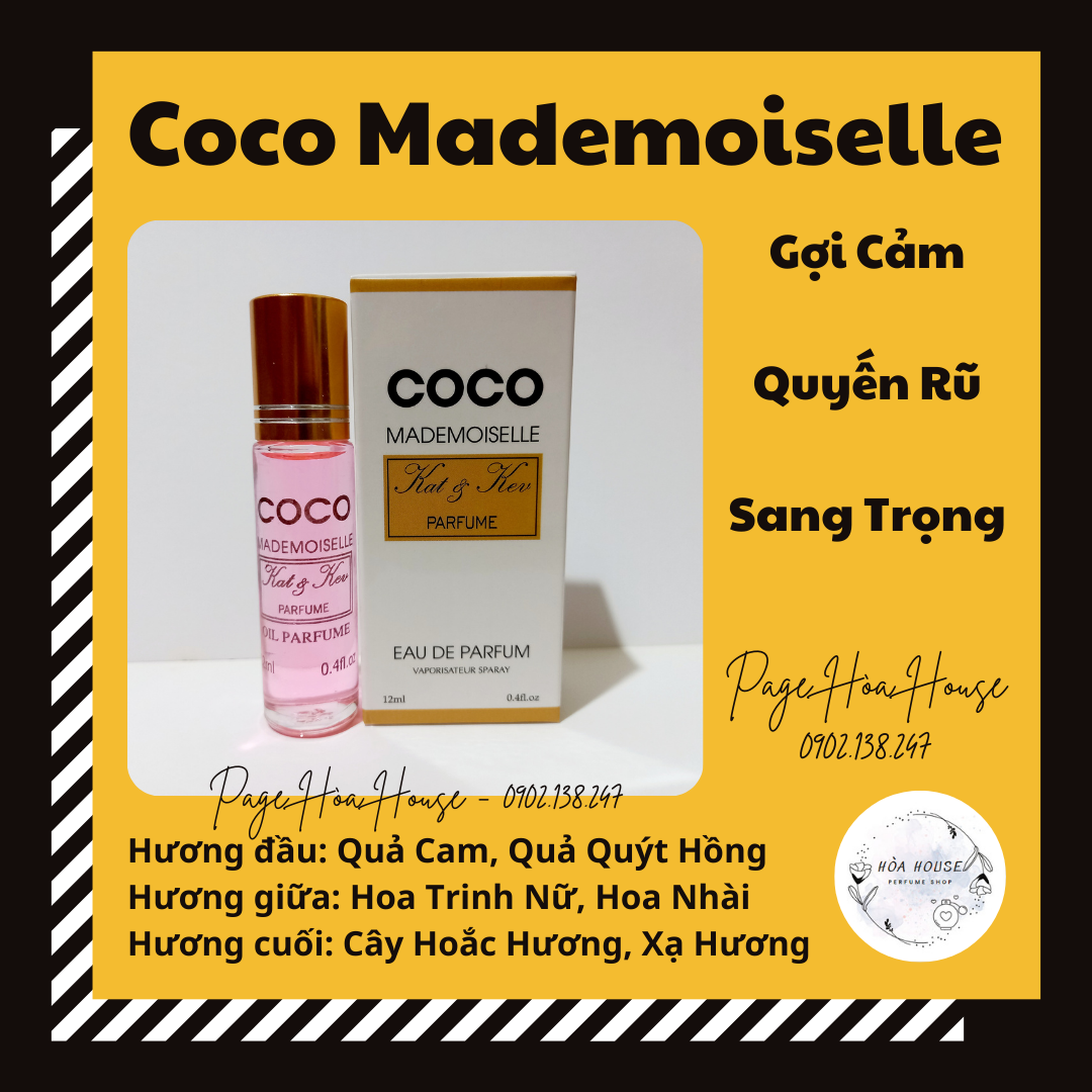 Nước hoa Kat & Kev dạng lăn 12ml - Cho Nam & Nữ