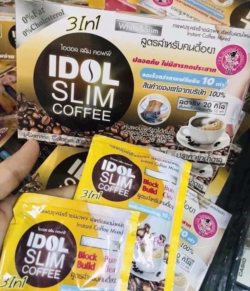 Cà phê giảm cân IDOL Slim coffee 3in 1 mẫu mới
