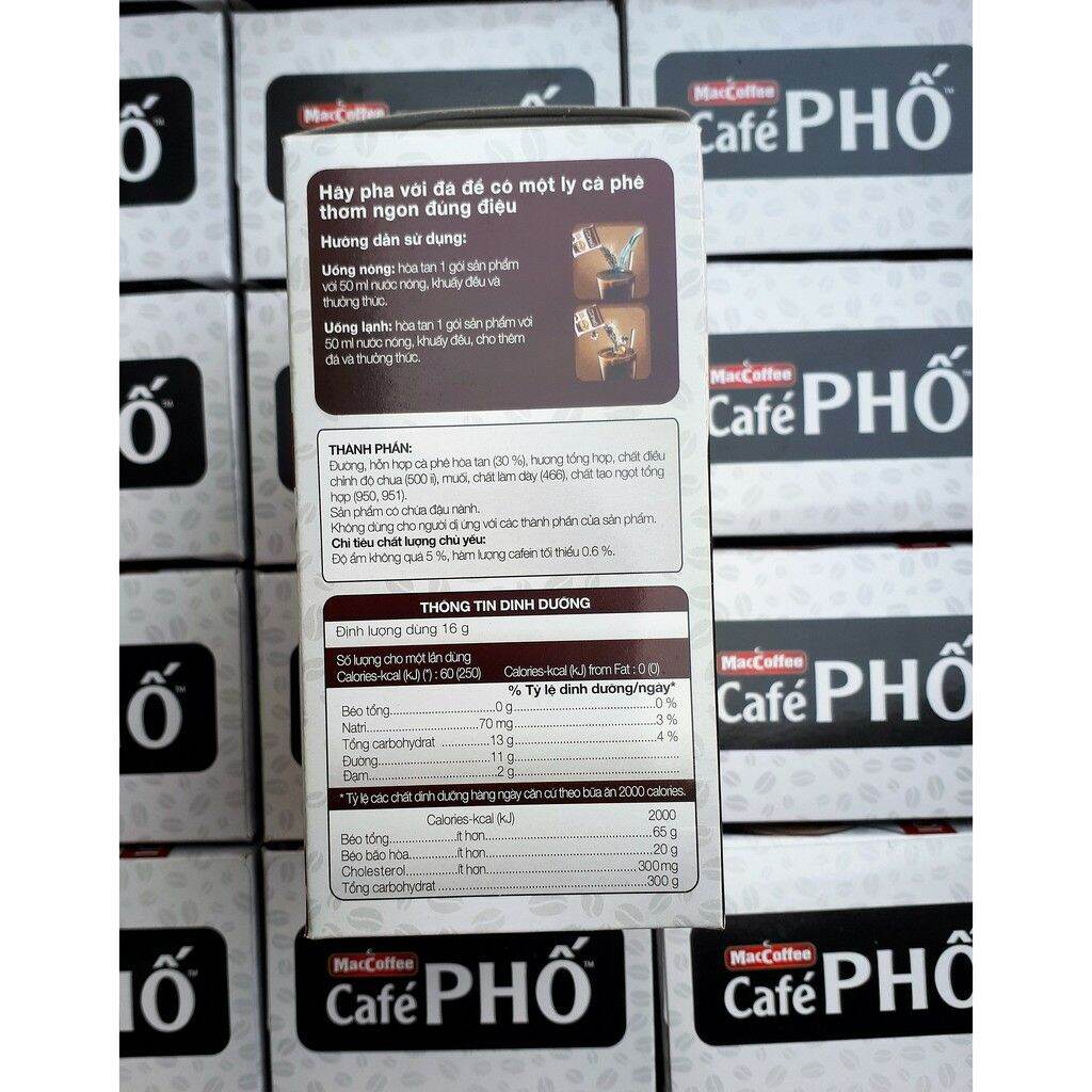 Cà phê PHỐ cà phê đen dây 10 gói