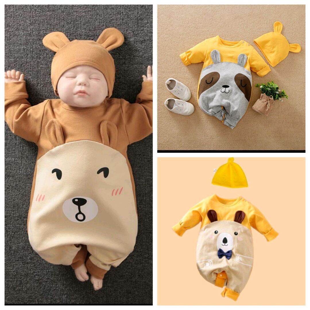 bộ body thu tặng mũ cho bé