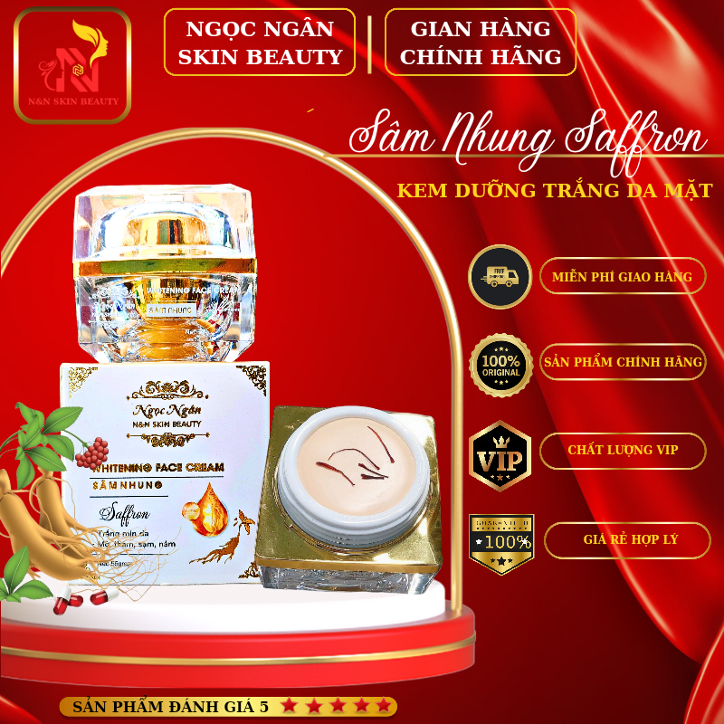 Kem sâm nhung saffron cao cấp hủ to 25gr