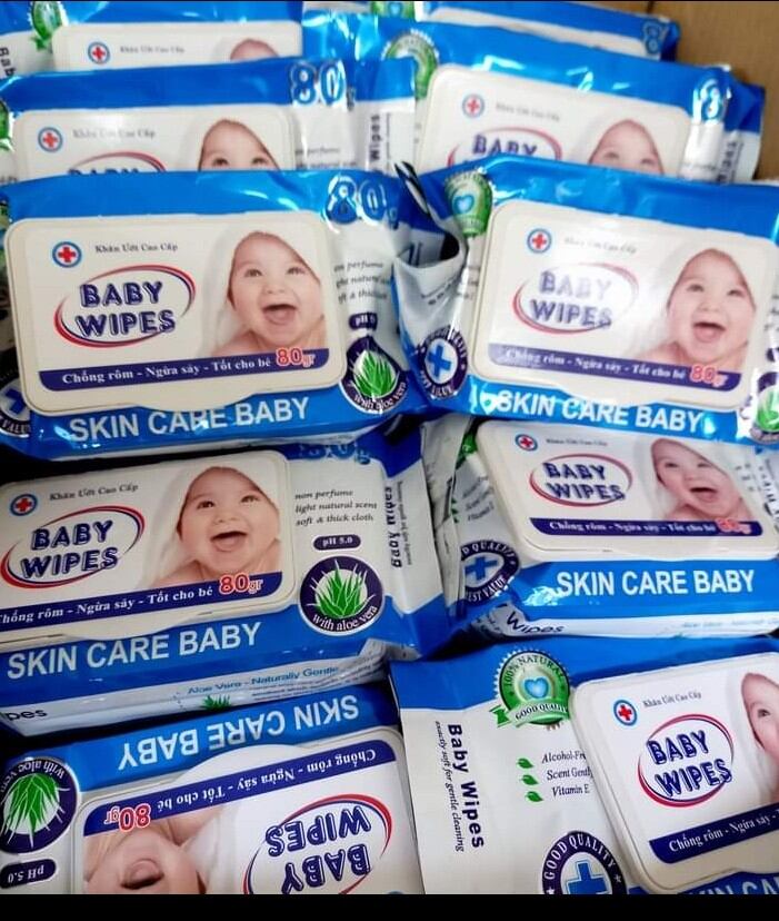 khăn giấy ướt BABY không mùi(combo 10 gói)