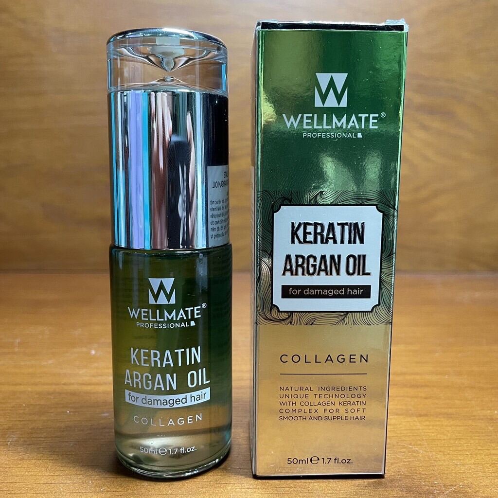 Tinh dầu dưỡng tóc Wellmate Keratin Argan Oil 50ml