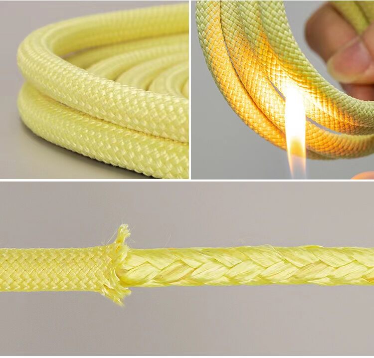Kevlar, sợi chống cháy, chống cháy, chống cháy, chống cháy, chống cháy, chịu nhiệt, chịu mài mòn, bền kéo, dây an toàn phòng cháy chữa cháy