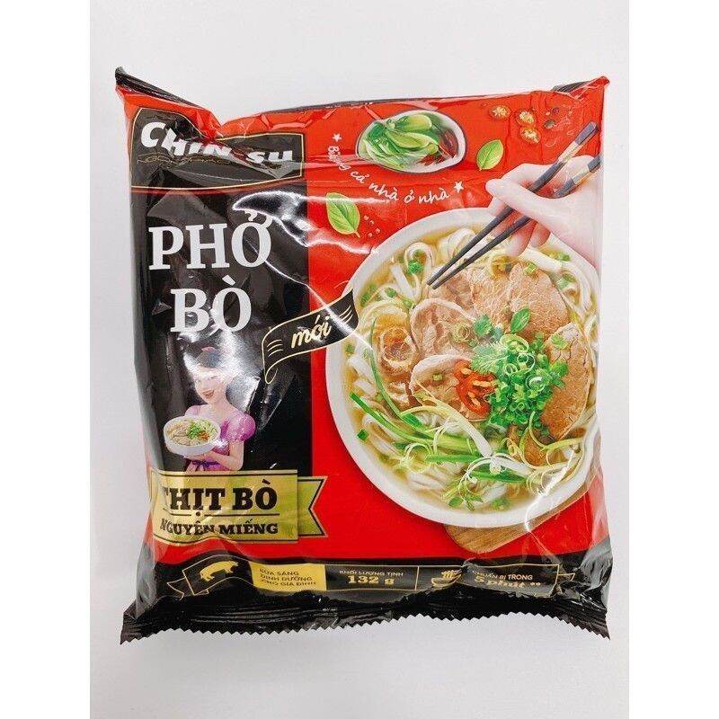 [HCM](Thùng 15 gói) Chin-su Phở Bò có thịt thật