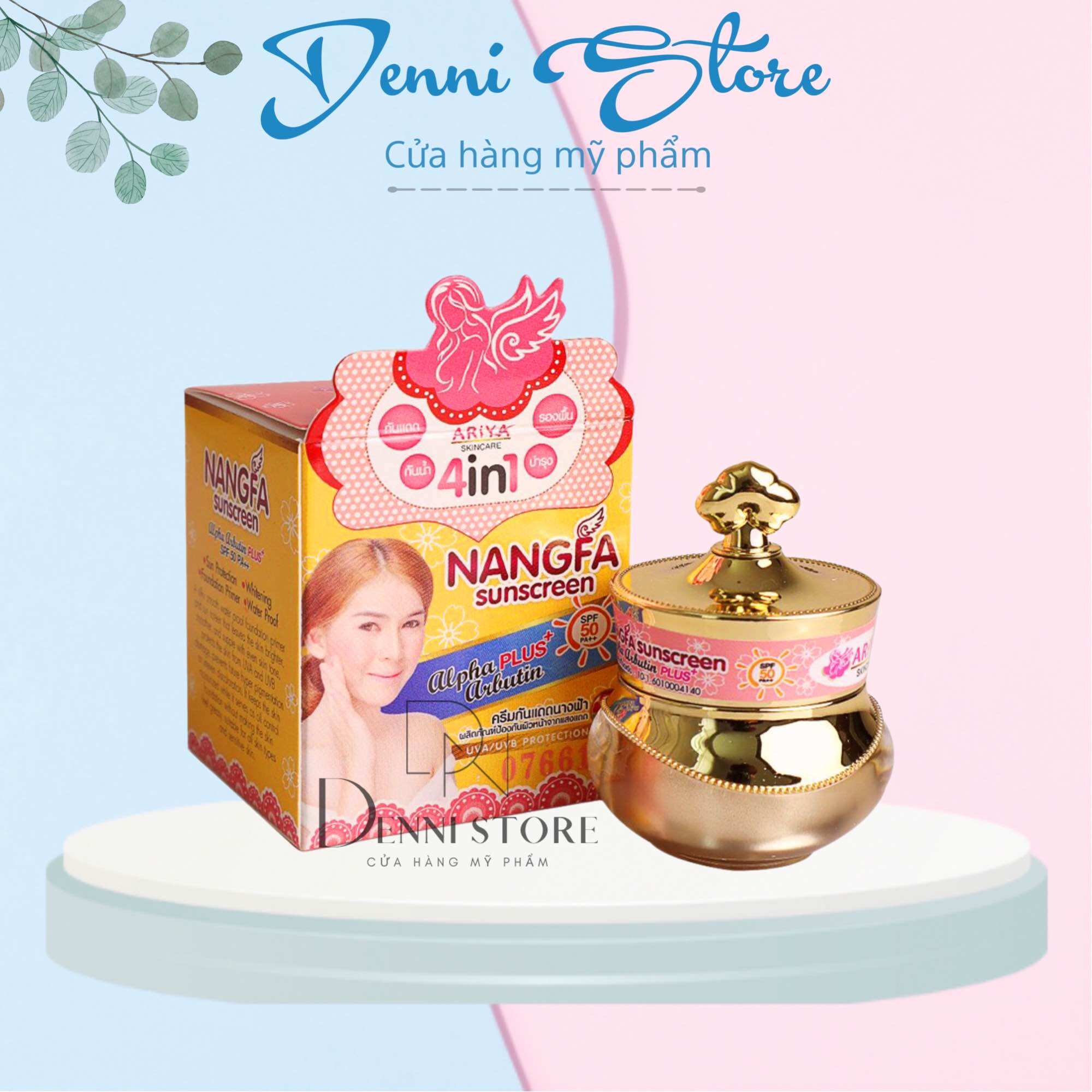 Kem Chống Nắng Che Khuyết Điểm 4 In 1 Nangfa Sunscreen Thái Lan Dưỡng Trắng Da