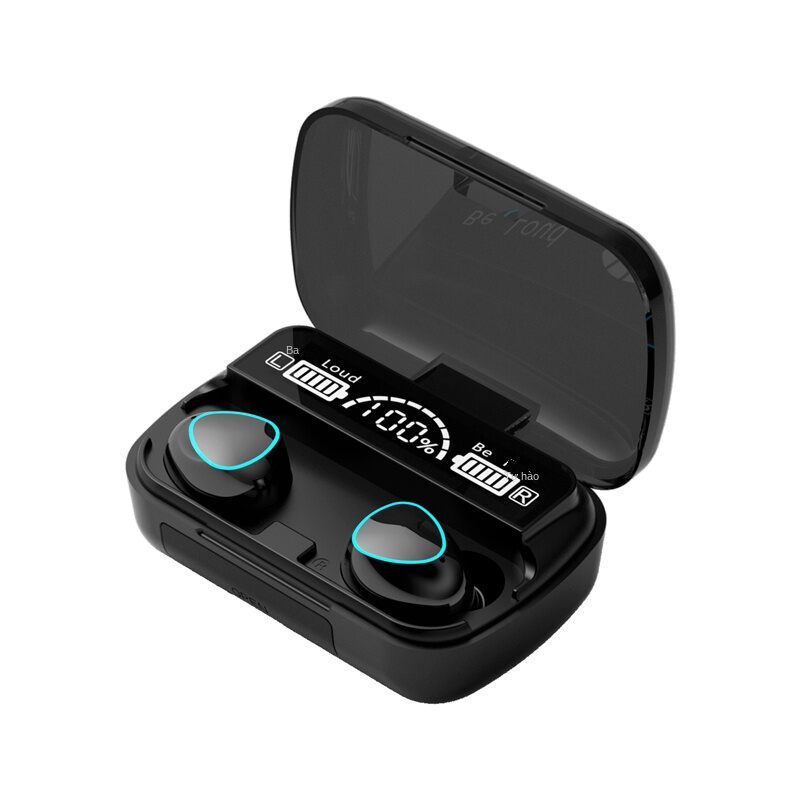 Soleeanre Wireless Headphones Bluetooth Earphone Mini Digital Display 9D Touch Control Sports Earbuds Binaural Headset