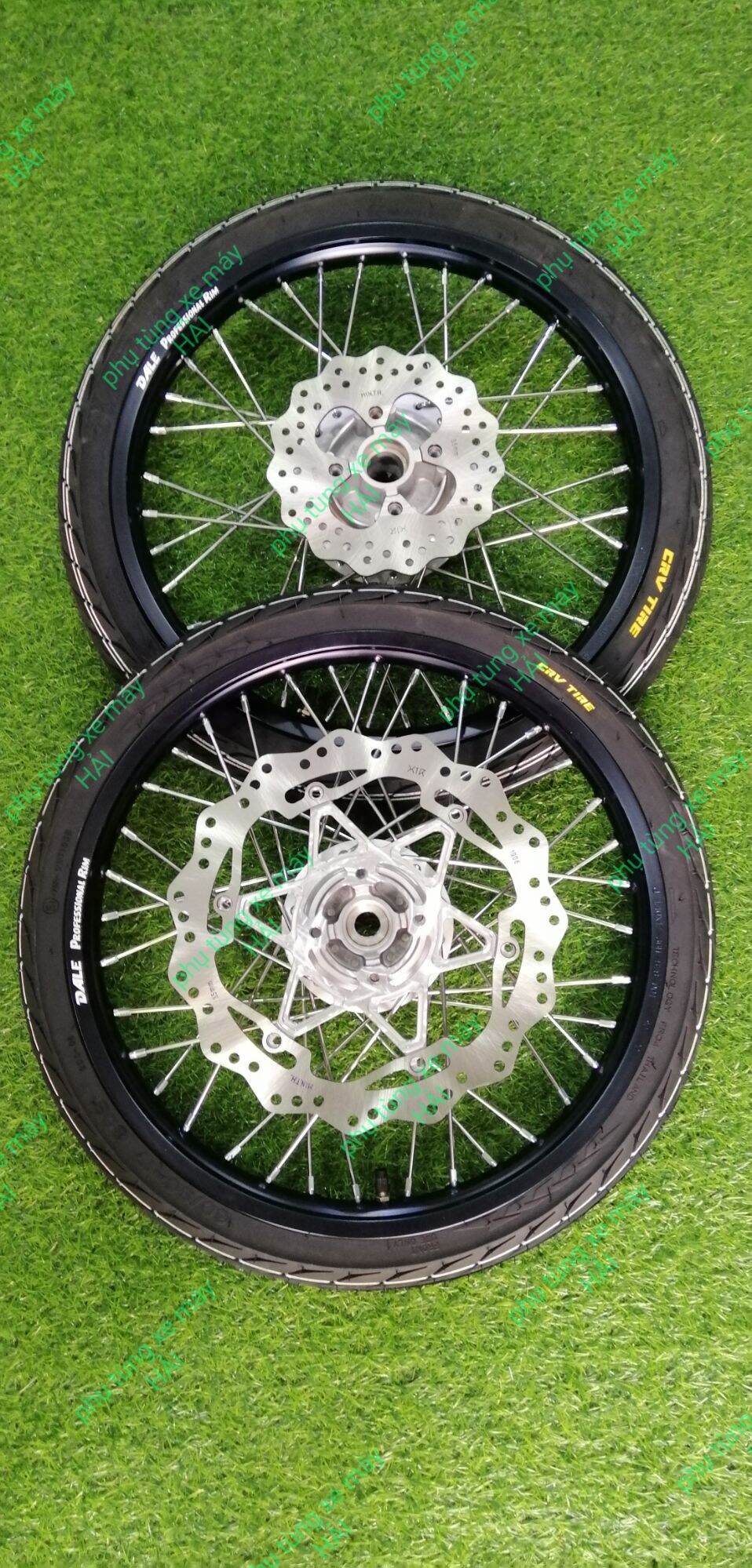 Bánh căm dành cho các dòng Honda sonic 150 niềng đen full đĩa trước sau x1r lắp sonic như zin không cần chế msp *2076
