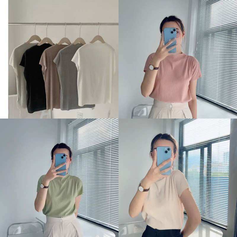 Áo thun tăm lạnh tay cánh dơi cổ 2 phân