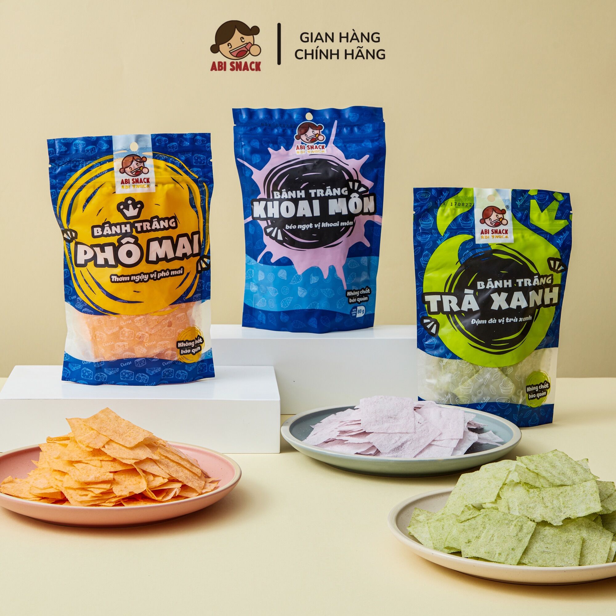 Combo Bánh Tráng Ngọt - Abi Snack - 240gram