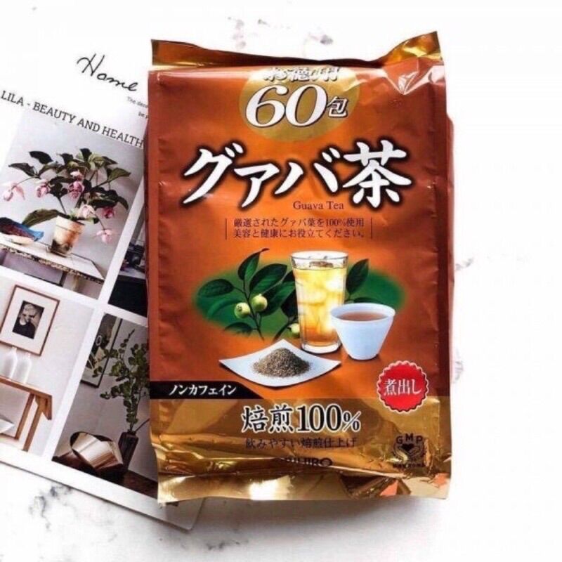 Trà ổi tiêu mỡ orihio nhật bản, chiết xuất từ trà và lá ổi non, hỗ trợ giảm cân, giúp ngủ ngon, thanh lọc cơ thể 1 hộp