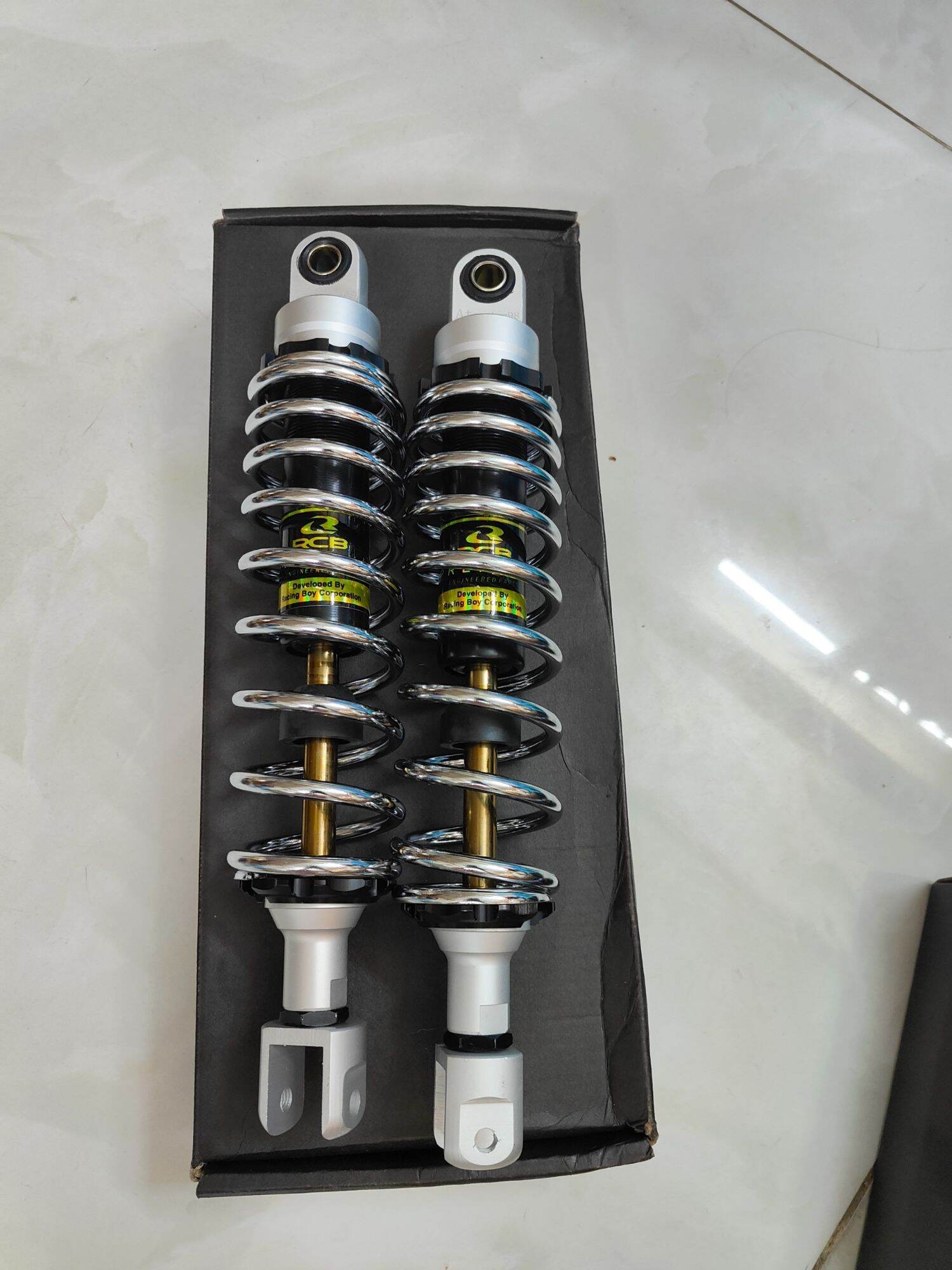 Phuộc rcb g_series c màu inox lắp airblade nouvo lx nouvo6 nvx nouvo sx impulse shark pcx dylan sh ý nouvo2 nouvo3.....