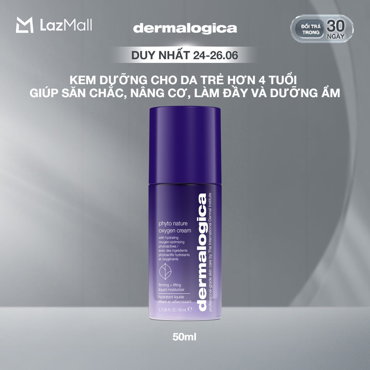 Kem dưỡng Phyto Nature Oxygen Cream cho da trẻ hơn 4 năm 50ml