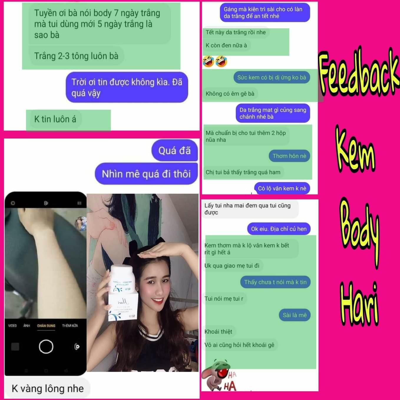 kem body Hari thương hiệu Hàn Quốc