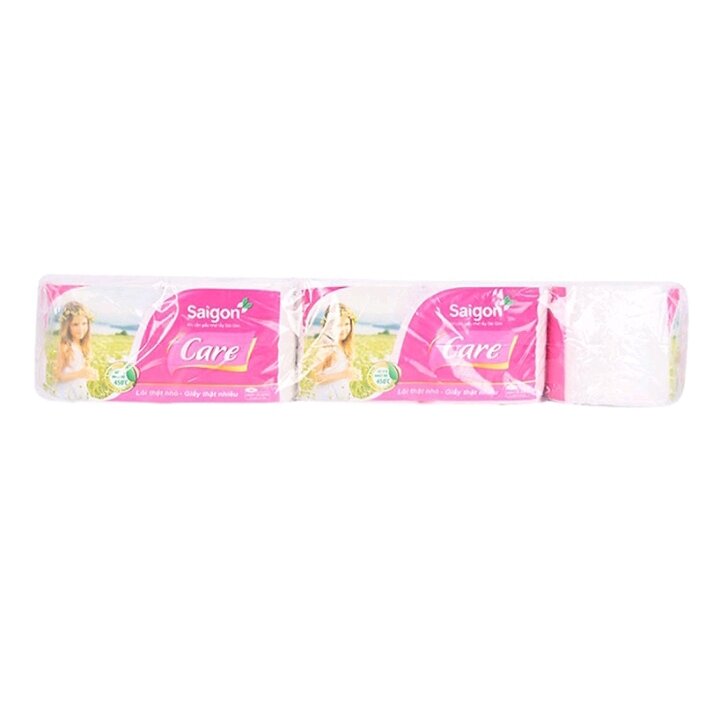 1 Cây (10 lốc ) giấy vệ sinh Sài Gòn Care có lõi