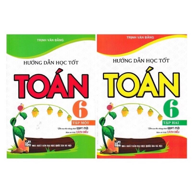 Sách - (Combo 2 tập) Hướng Dẫn Học Tốt Toán 6 - Tập 1+2 (Bám Sát SGK Cánh Diều)