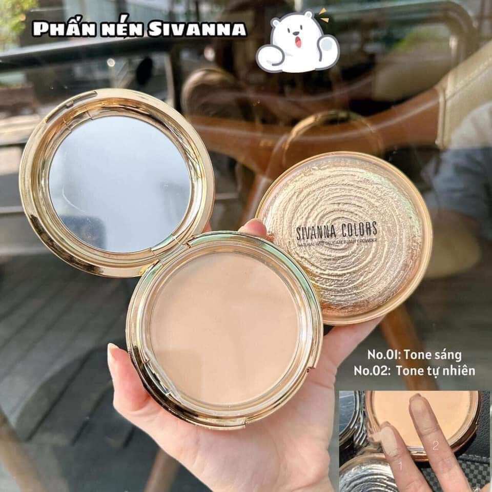 phấn phủ sivanna siêu mịn kiềm dầu đỉnh