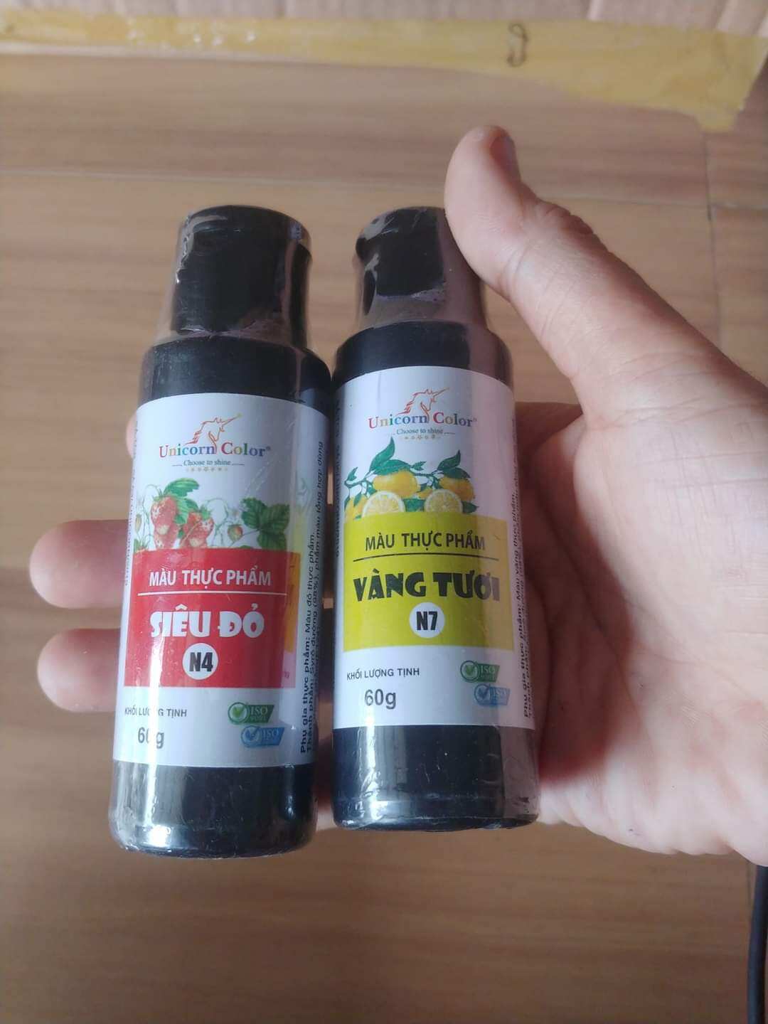 set 8 màu thực phẩm chai 60g