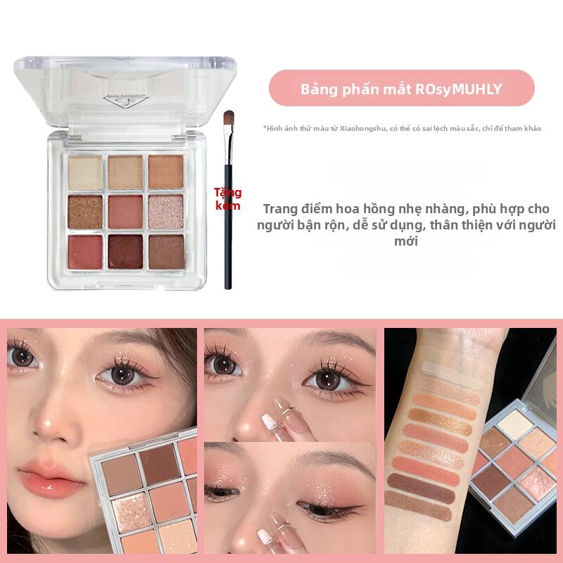 3CE Nine Squares Eyeshadow Palette Natural Earth Tone Butter Sample Mini Eyeshadow Palette Multiple 