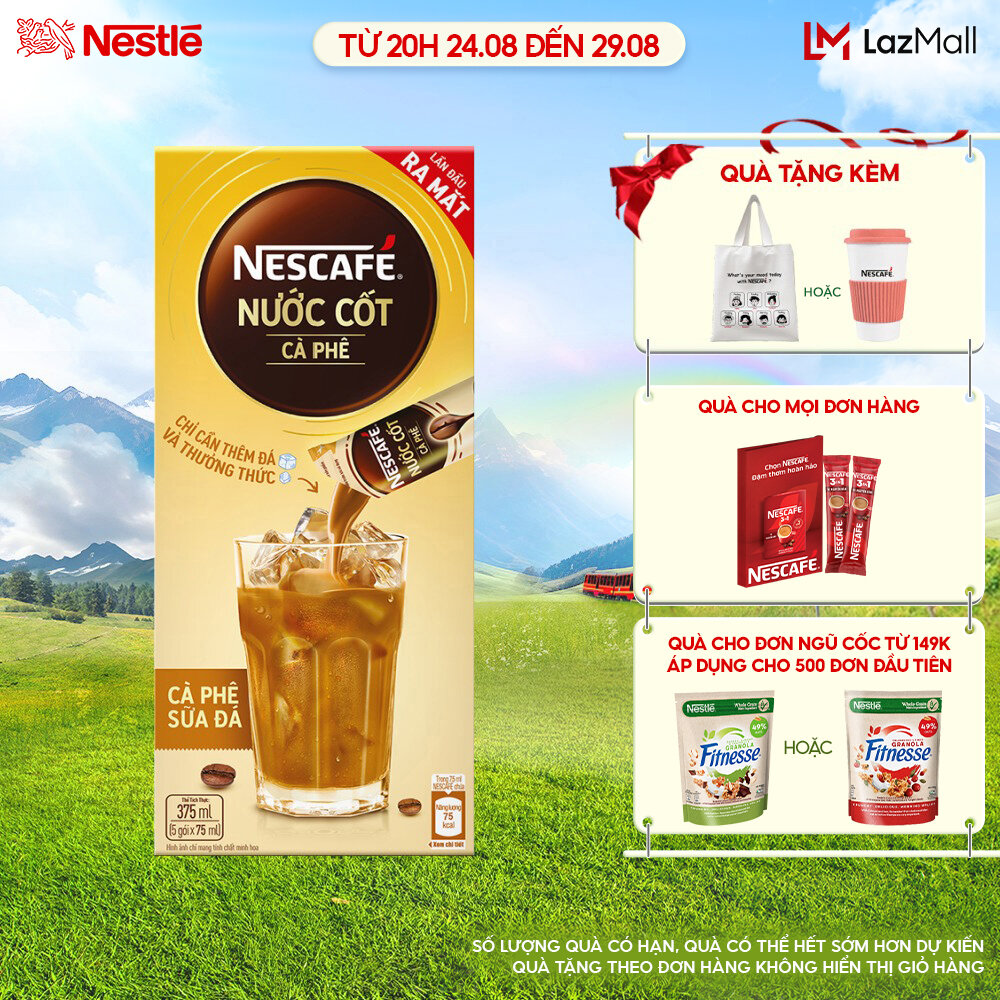 Nescafé nước cốt cà phê vị café sữa đá