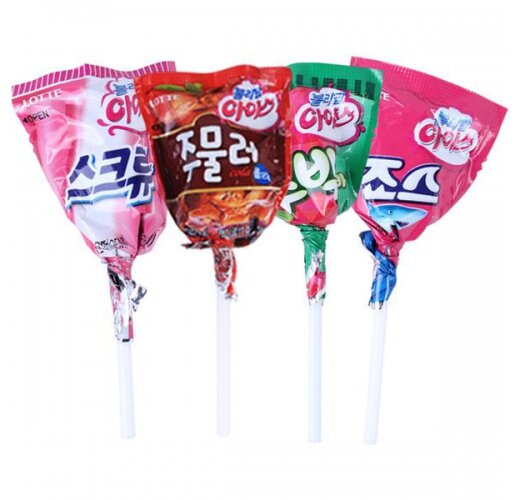 Kẹo mút Lotte hàn quốc túi zíp 10 que đủ mùi