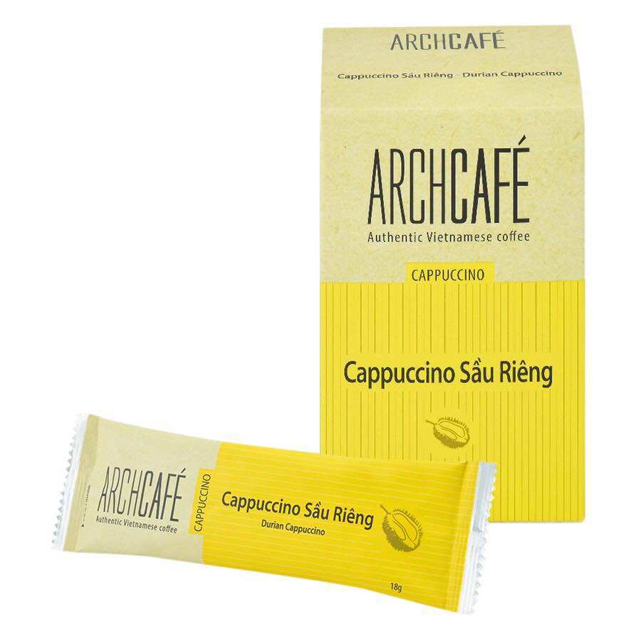 Cà Phê Hoà Tan Cappuccino Sầu Riêng ARCHCAFE (12 Gói x 18.5G)