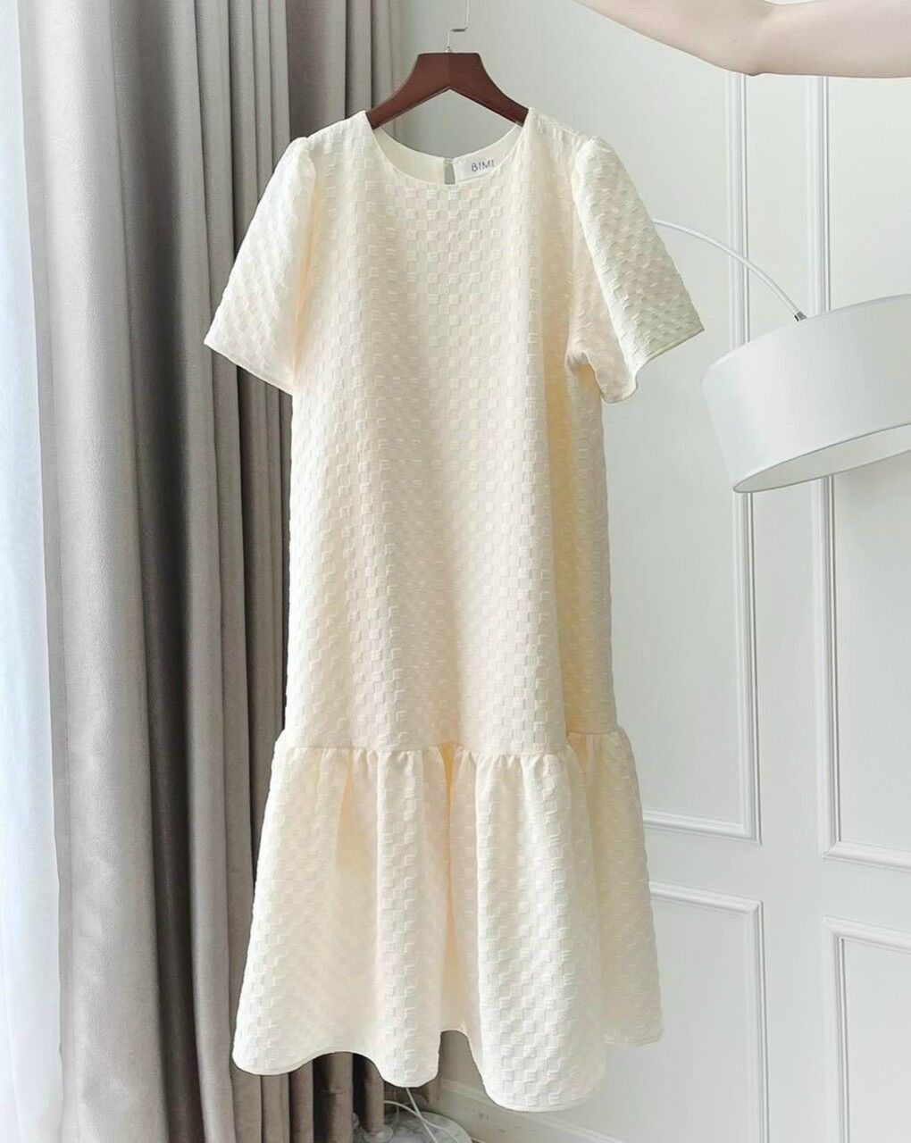 Đầm bầu baby doll xanh bơ cao cấp