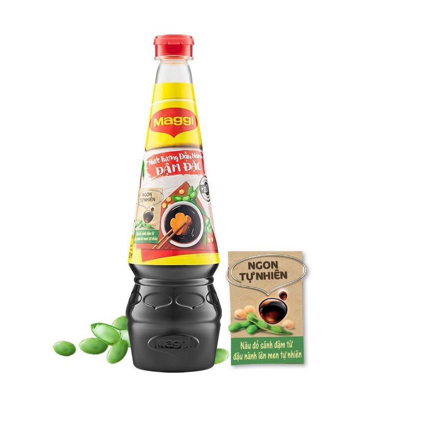 [Combo 3 chai] Nước tương đậu nành đậm đặc Maggi chai 700ml