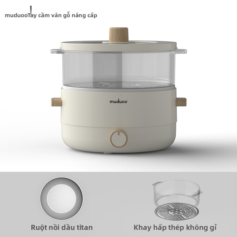 muduoo | Multi-functional Small Electric Hot Pot - 8