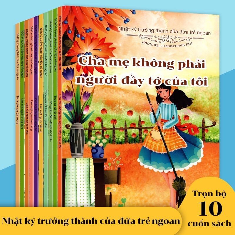 Bộ 10 tập nhật kí trưởng thành bé ng0an.